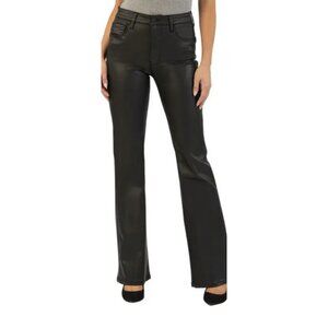 Kut From The Kloth Ana Fab Ab Coated High Waist Flare Jeans – Black – Size 16